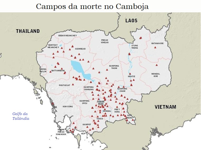Campos de morte servindo ao genocídio de Pol Pot