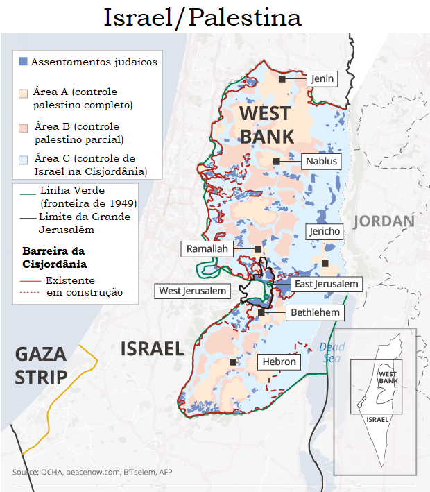 ISRAEL/PALESTINA, DO "COMBATE" AO "PEGA-VARETAS"