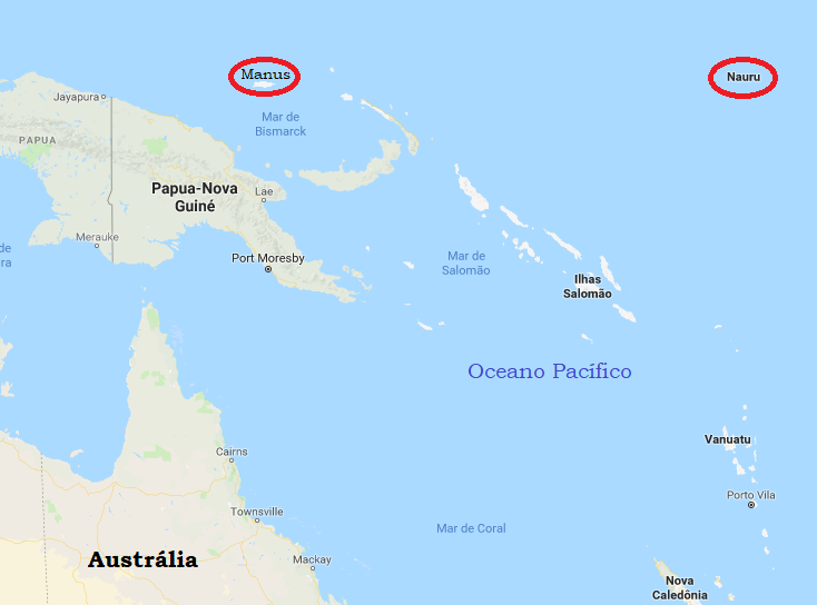 Australia isola refugiados em ilhas prisão
