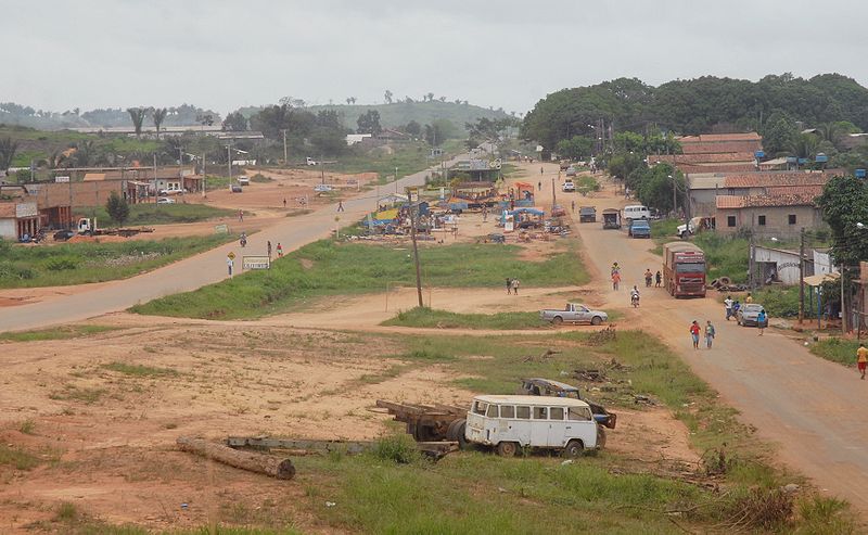 Cidade de Anapu, uma das muitas nascidas a partir da abertura da Transamazônica. Em tese a rodovia levaria progresso e modernidade para a Amazônia brasileira