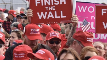 Comício de Donald Trump em Macon (Georgia), em novembro de 2018