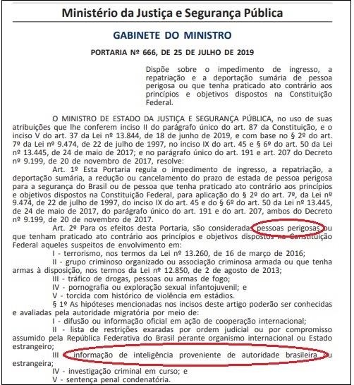 Portaria 666 abusa do poder de legislar