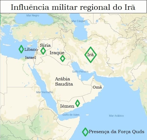 Influência militar regional do Irã