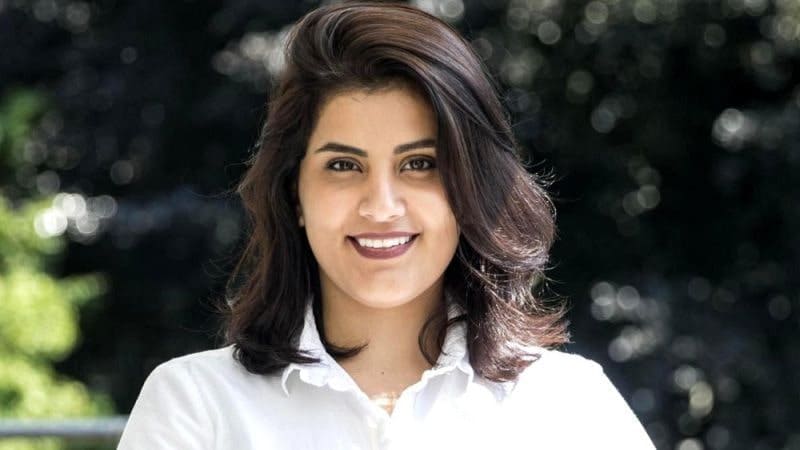 Foto da ativista Loujain al-Hathloul