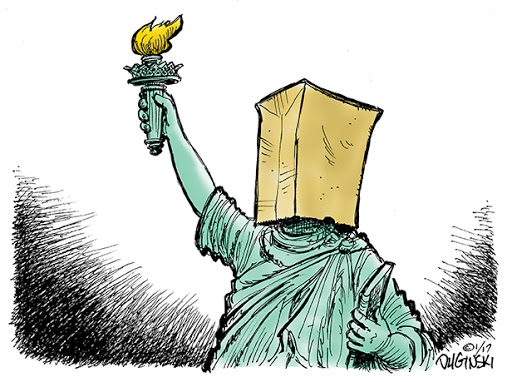 Charge: estatua da liberdade