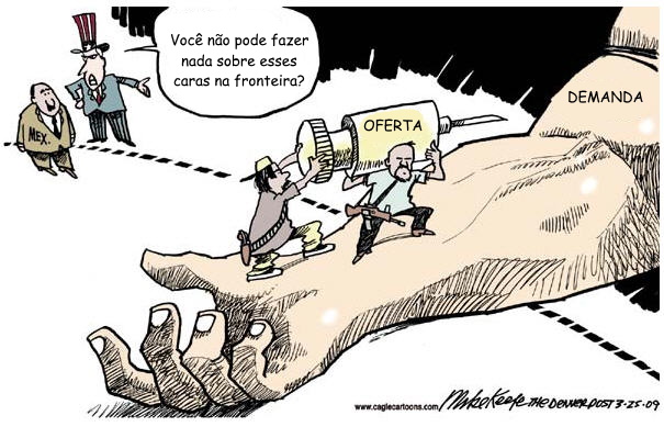 Charge: trafico na fronteira