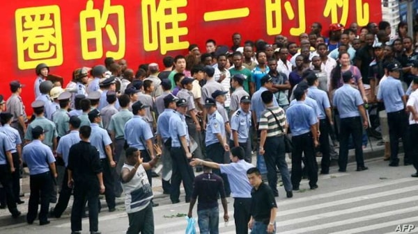 Imigrantes africanos na China 