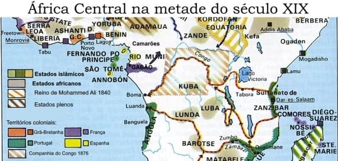 Africa central, sec XIX
